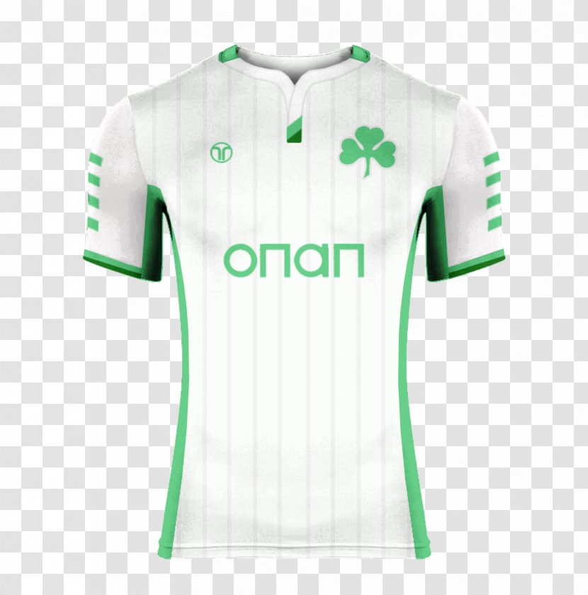 Sports Fan Jersey T-shirt Collar Outerwear Sleeve - Green Transparent PNG