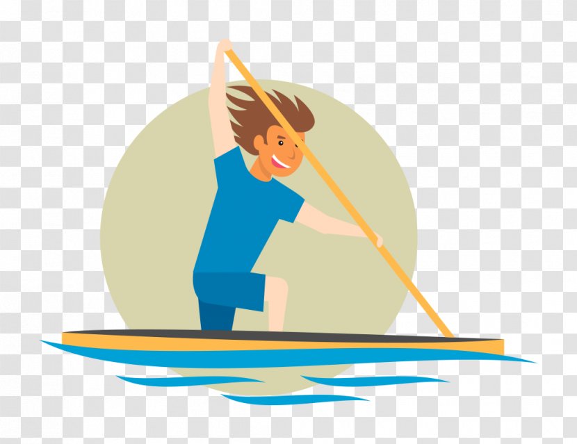 Sport Cartoon Clip Art - Male - Vector Rowing Transparent PNG