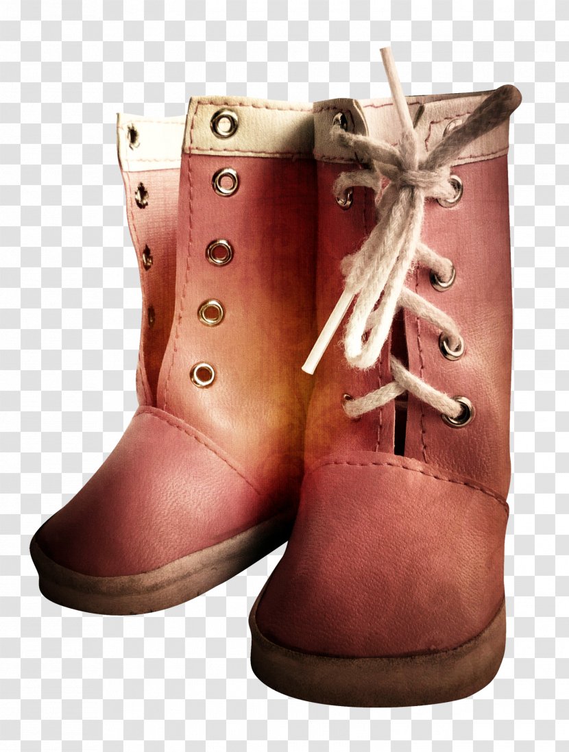 Snow Boot Shoe Footwear Purple - Creative Orange Boots Transparent PNG