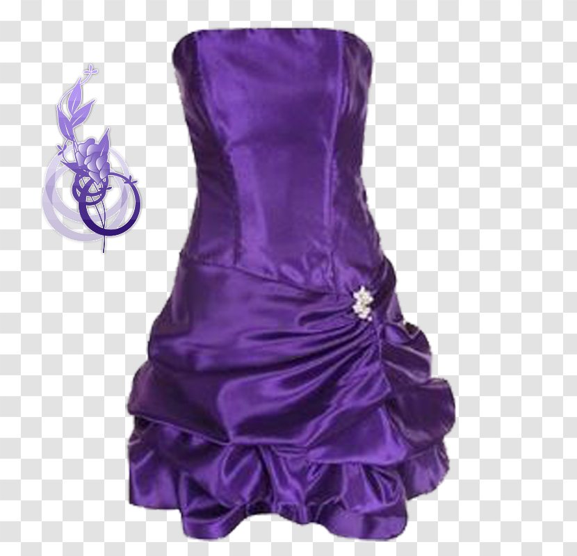 Wedding Dress Gown Fashion Clothing - Short Purple Transparent PNG