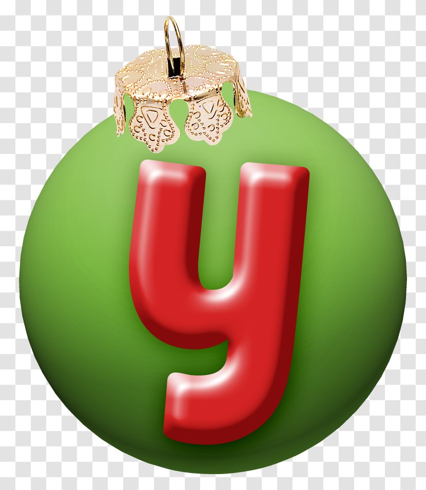 Alpha Ball Letter Christmas Alphabet - Produce - Y Transparent PNG