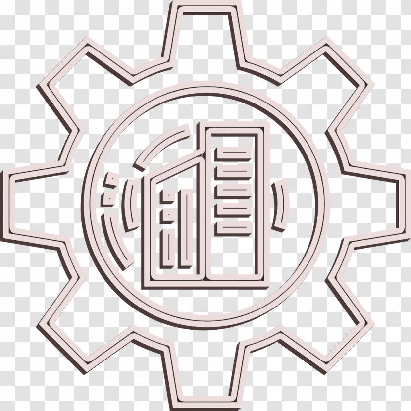 Gear Icon Building Icon Smart City Icon Transparent PNG