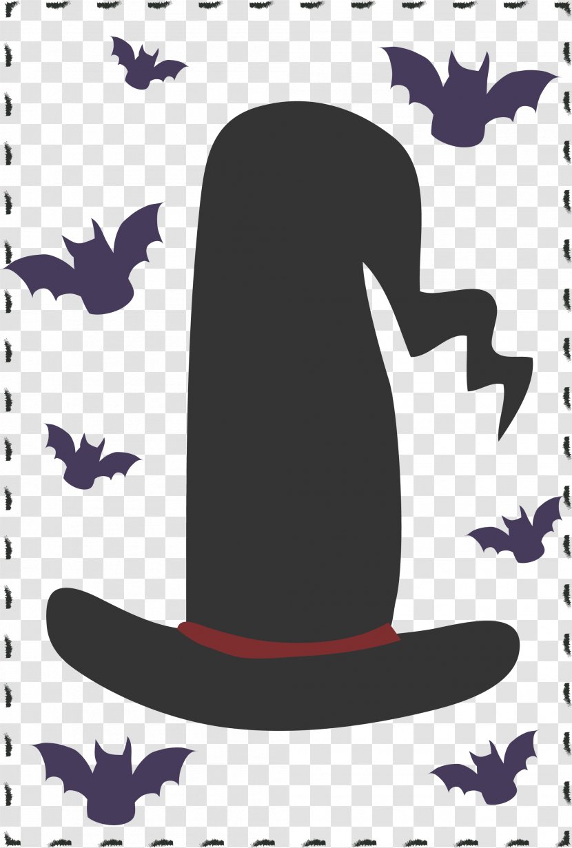 Witch Hat Boszorkxe1ny - Designer - Bat Transparent PNG