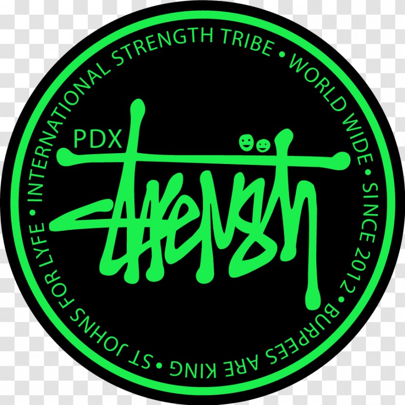 PDXstrength Logo Stüssy Sticker Brand - Green - Stussy Transparent PNG