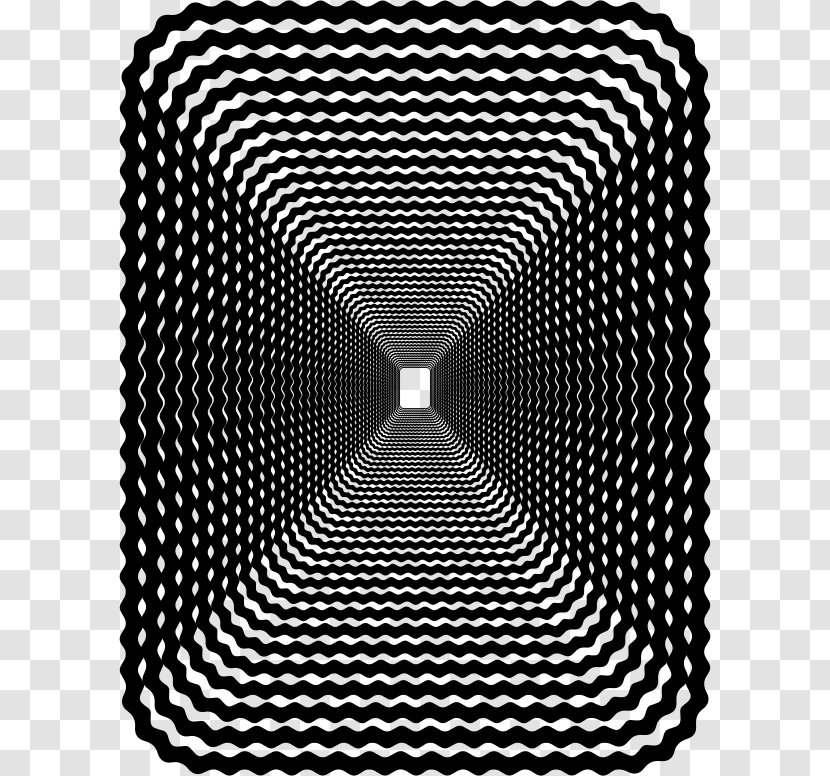 Desktop Wallpaper Perspective Pattern - Black And White - Wave Transparent PNG