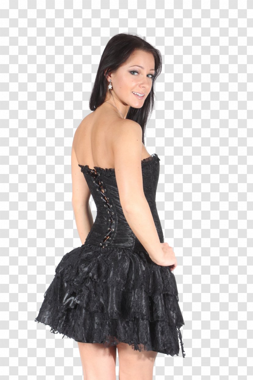 Little Black Dress Fashion Parsley Ruffle Transparent PNG