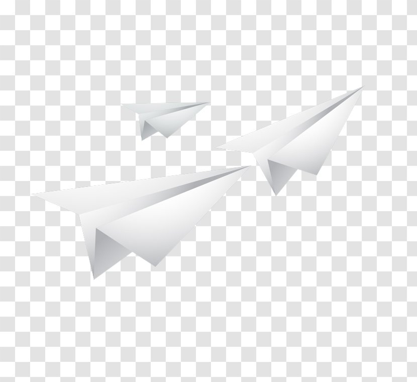 Triangle Text Verse Pattern - Monochrome - White Paper Airplane Transparent PNG