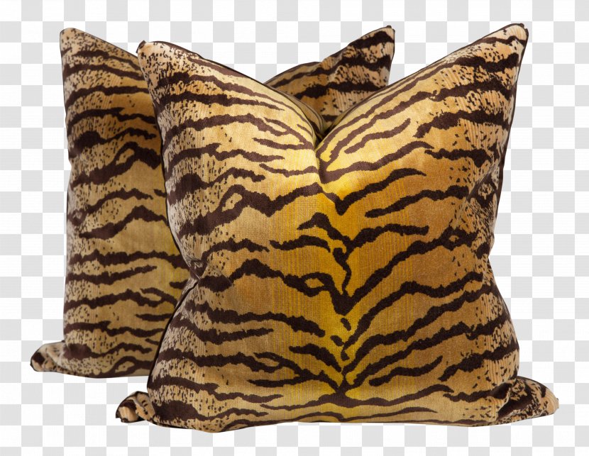 Tiger Throw Pillows Silk Dupioni Textile - Pillow Transparent PNG