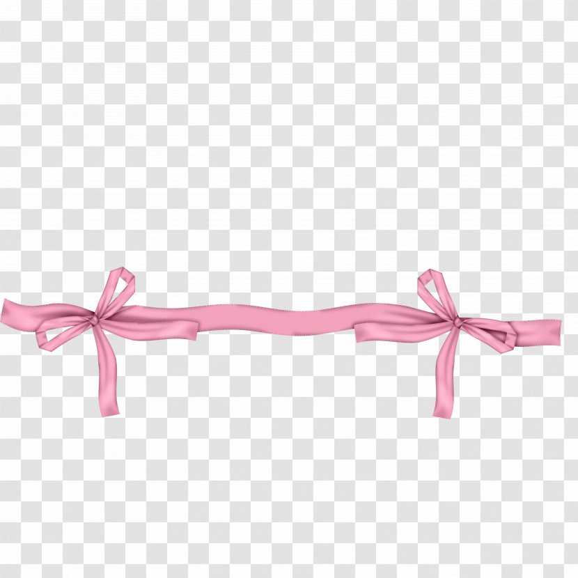 Shoelace Knot Pink Ribbon Transparent PNG
