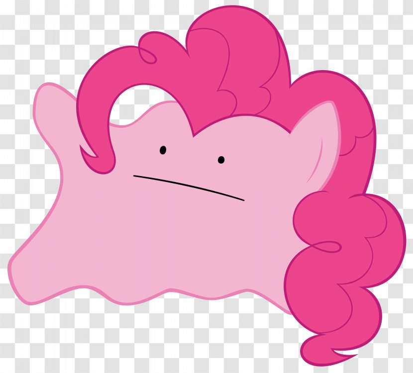 Pinkie Pie Ditto Applejack Big McIntosh - Heart - Silhouette Transparent PNG