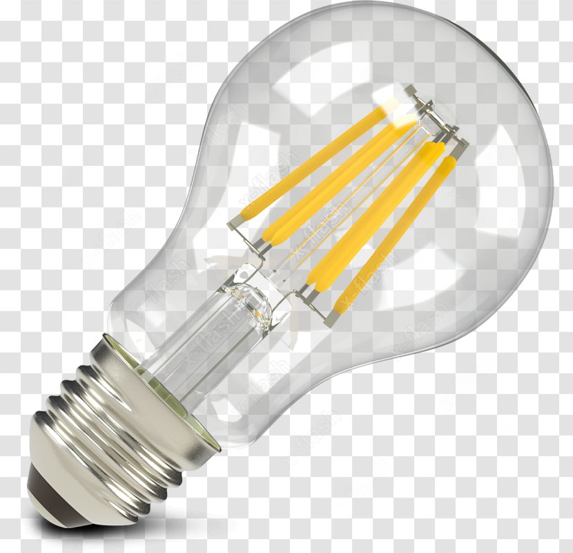 X-FLASH Light-emitting Diode LED Lamp Edison Screw - Light Transparent PNG