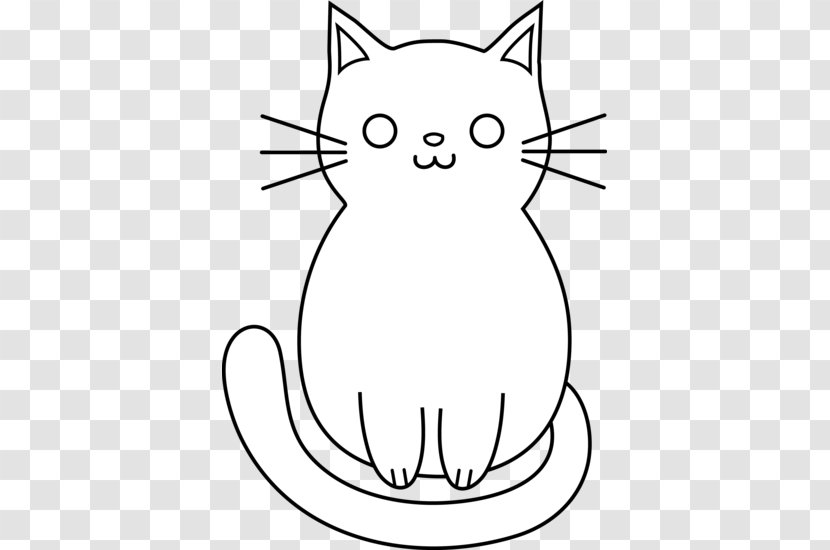 Persian Cat Kitten Black Drawing Clip Art - Frame - Simple Cliparts Transparent PNG