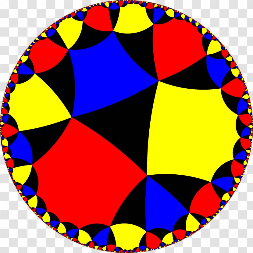 Circle Hyperbolic Geometry Tessellation Symmetry Transparent PNG