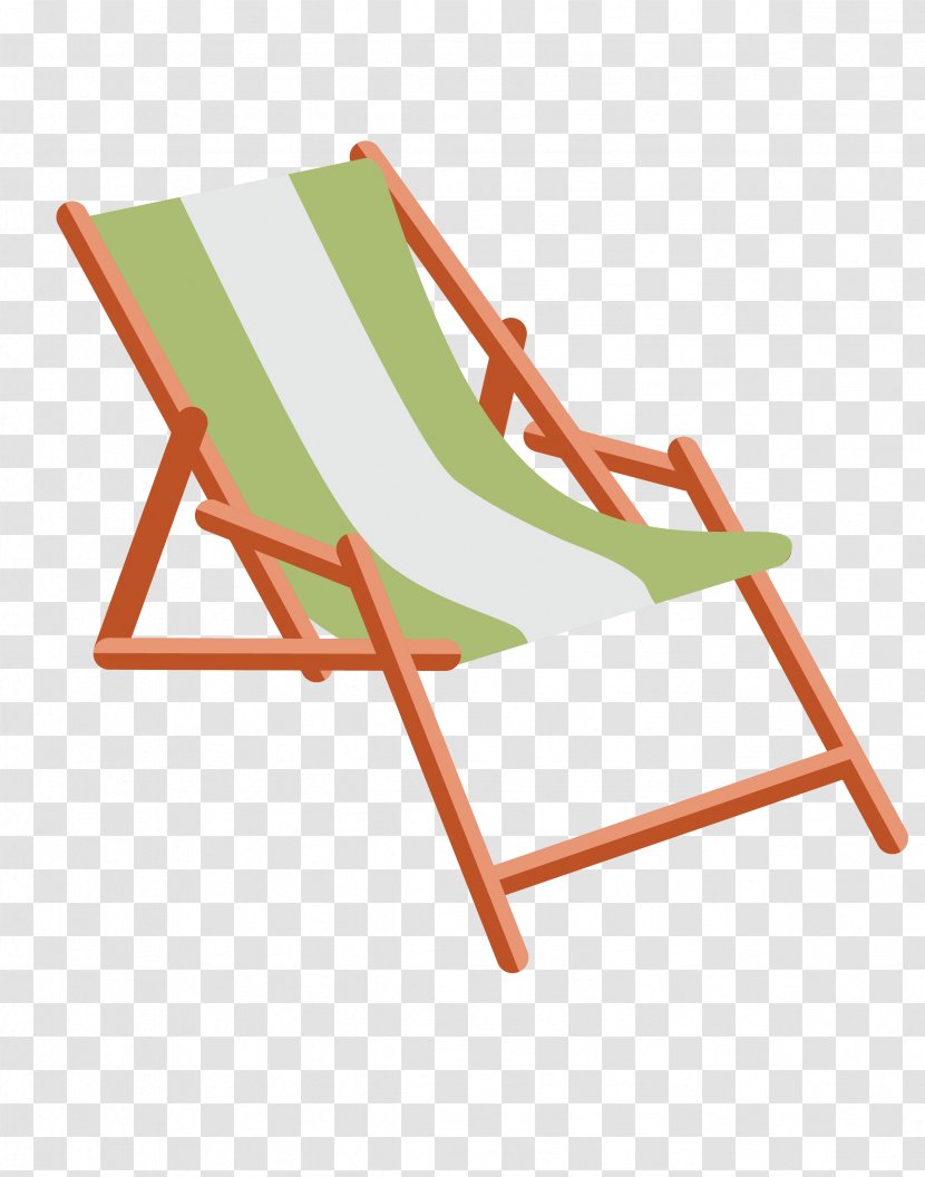 Table Deckchair Folding Chair Sling - Outdoor Furniture - Vector Green Beach Transparent PNG