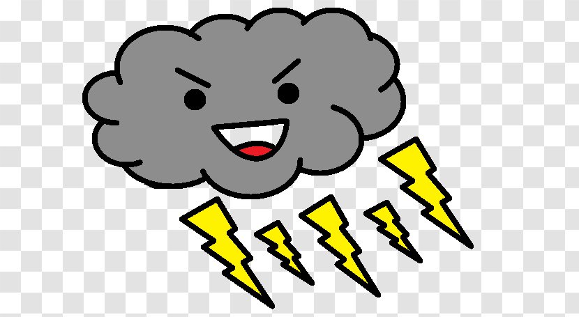 Cloud Thunderstorm Lightning - Screaming - Angery Transparent PNG