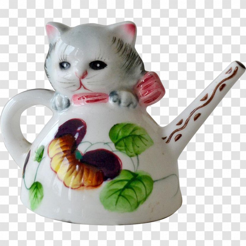 Whiskers Coffee Cup Kitten Kettle Porcelain - Tableware Transparent PNG