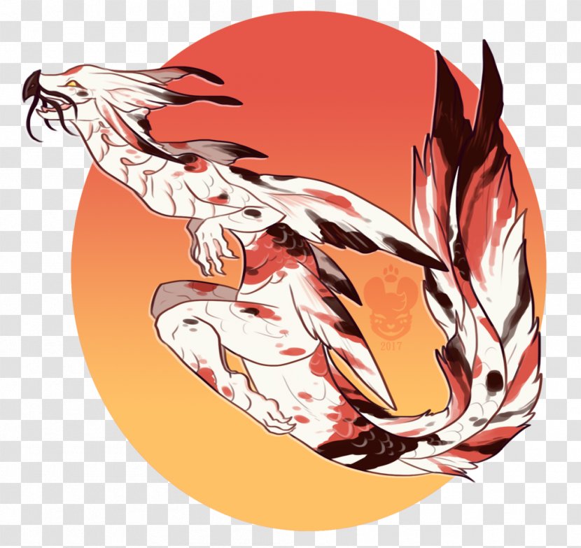 Butterfly Koi Dragon Design Illustration - Cartoon Transparent PNG