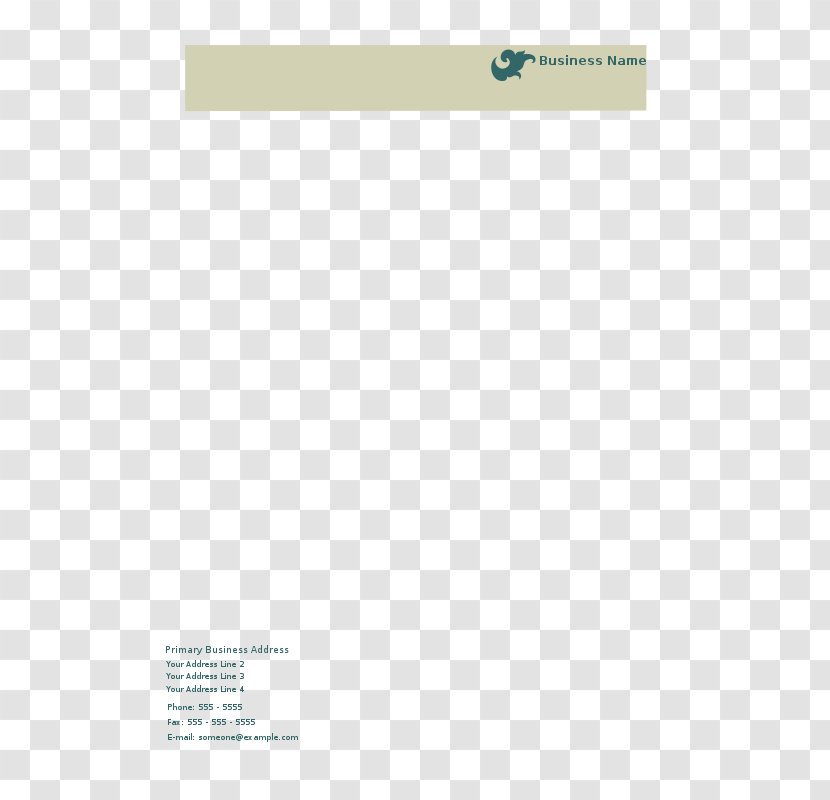 Paper Brand Document - Letterhead Template Transparent PNG