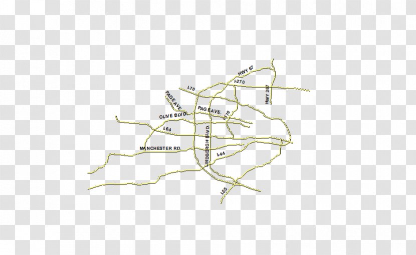 Drawing Line - Area - Suburban Roads Transparent PNG