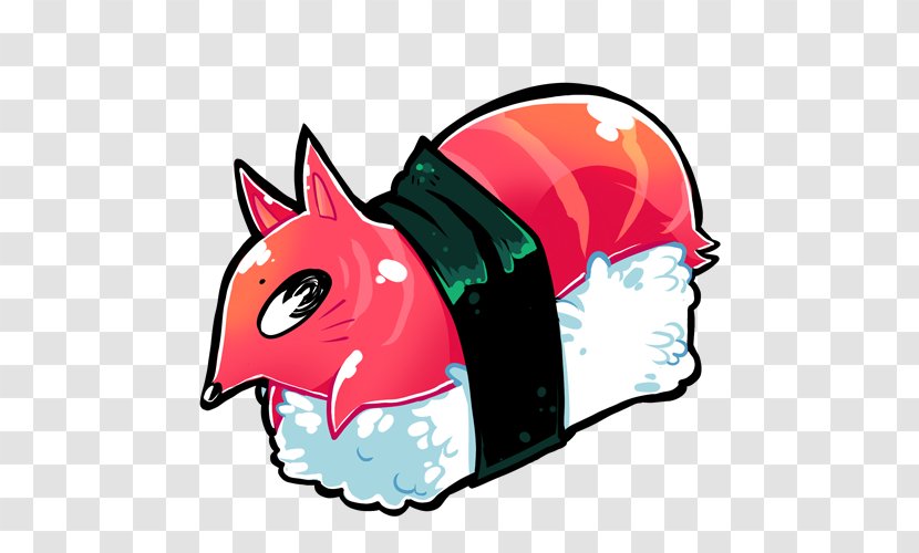 Sushi Chocodile Twinkie Dog Horse - Red - Cartoon Transparent PNG