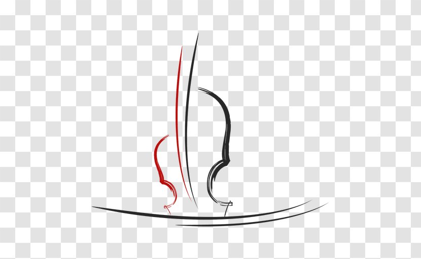 Logo Violin Musical Theatre - Heart - Vectors Transparent PNG