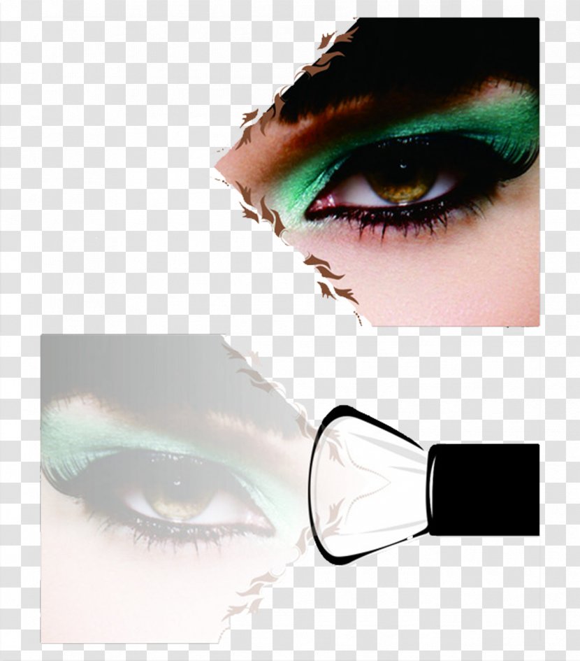 Eye Shadow Make-up Borste Computer File - Silhouette - Makeup Transparent PNG