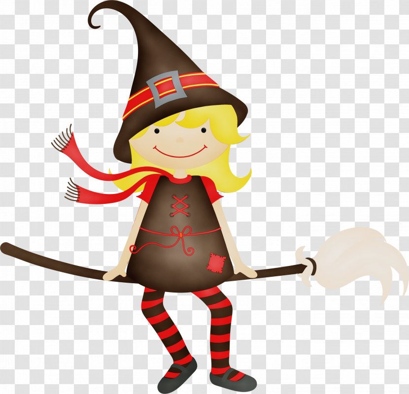 Christmas Elf - Wet Ink - Costume Hat Witch Transparent PNG