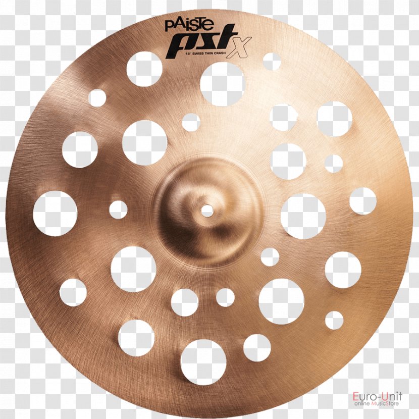 Paiste PSTX Swiss Thin Crash Cymbal Drum Kits - Flower Transparent PNG