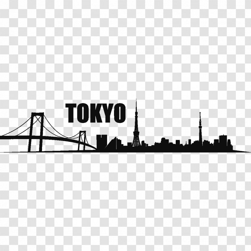 Tokyo Skyline Clip Art - Rectangle Transparent PNG