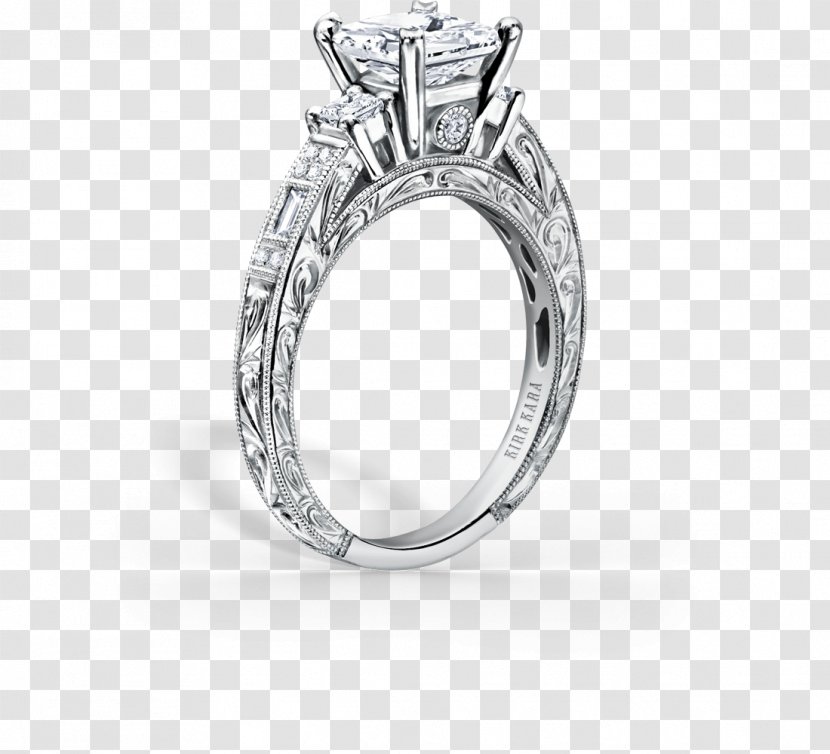 Wedding Ring Jewellery Engagement Diamond - Metal Transparent PNG