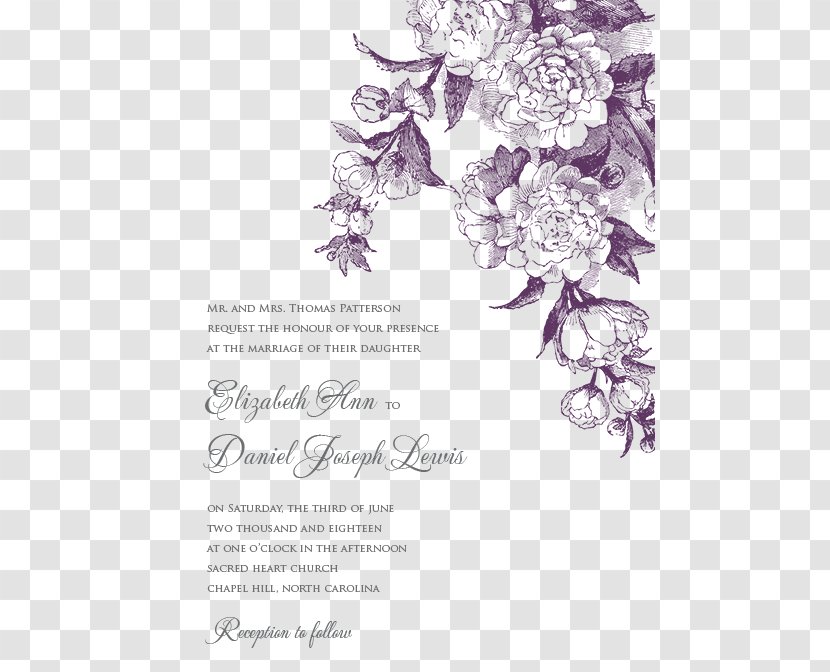 Wedding Invitation Floral Design Paper Flower Bouquet - Roses Transparent PNG