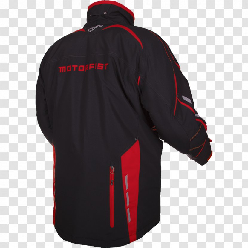 More Freakin Power Sports Fan Jersey Jacket Sleeve Outerwear - Cargo - Red Transparent PNG