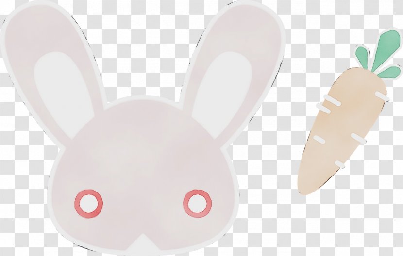 Easter Bunny Background - Ear - Rabbits And Hares Transparent PNG