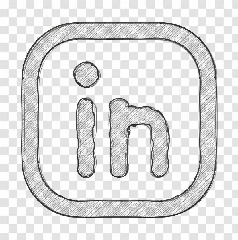 Linkedin Icon Social Media Outline Icon Transparent PNG