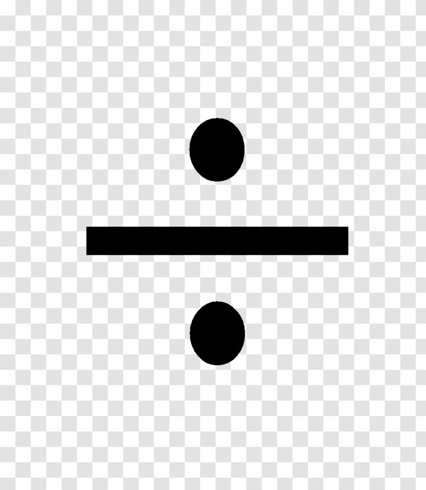 Obelus Division Mathematics Sign Symbol - Multiplication Transparent PNG