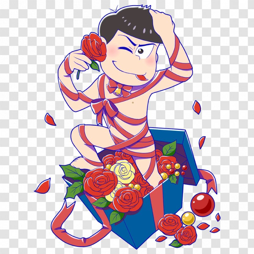 Osomatsu-kun Gacha Game Clip Art - Heart - Flower Transparent PNG