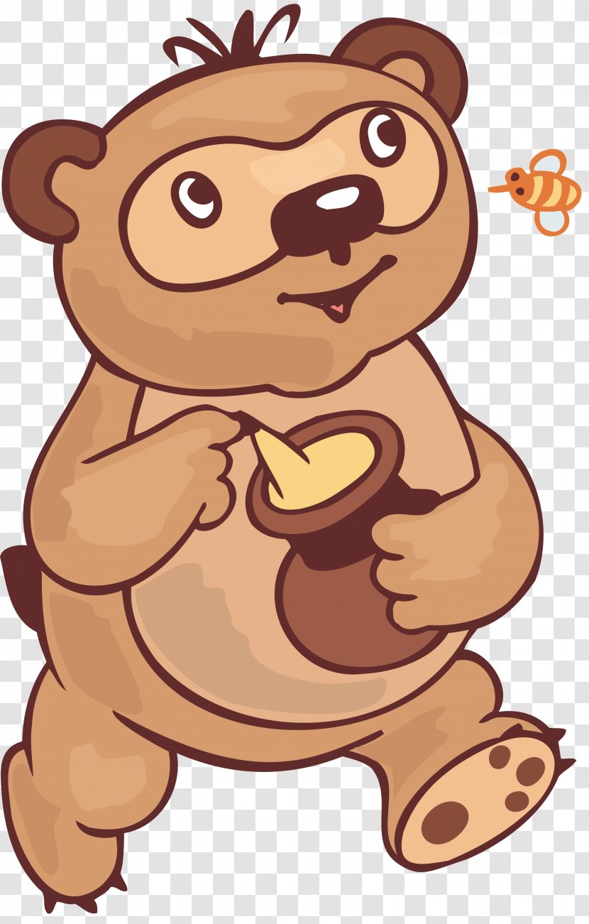 Clip Art Brown Bear Image - Cartoon Transparent PNG