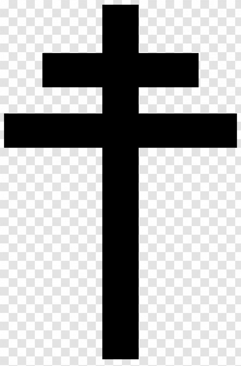 Cross Of Lorraine Symbol French Resistance - Free Forces - Easter Transparent PNG