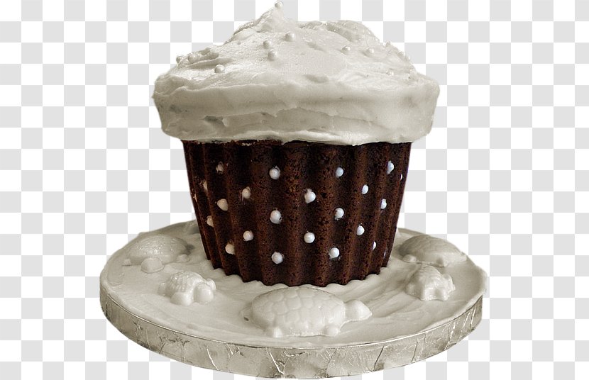 Cupcake Frosting & Icing Cream White Chocolate - Sweets Transparent PNG