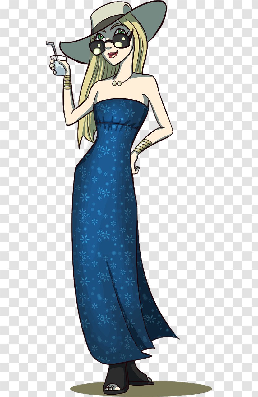 Woman Female Dress Cartoon - Watercolor Transparent PNG