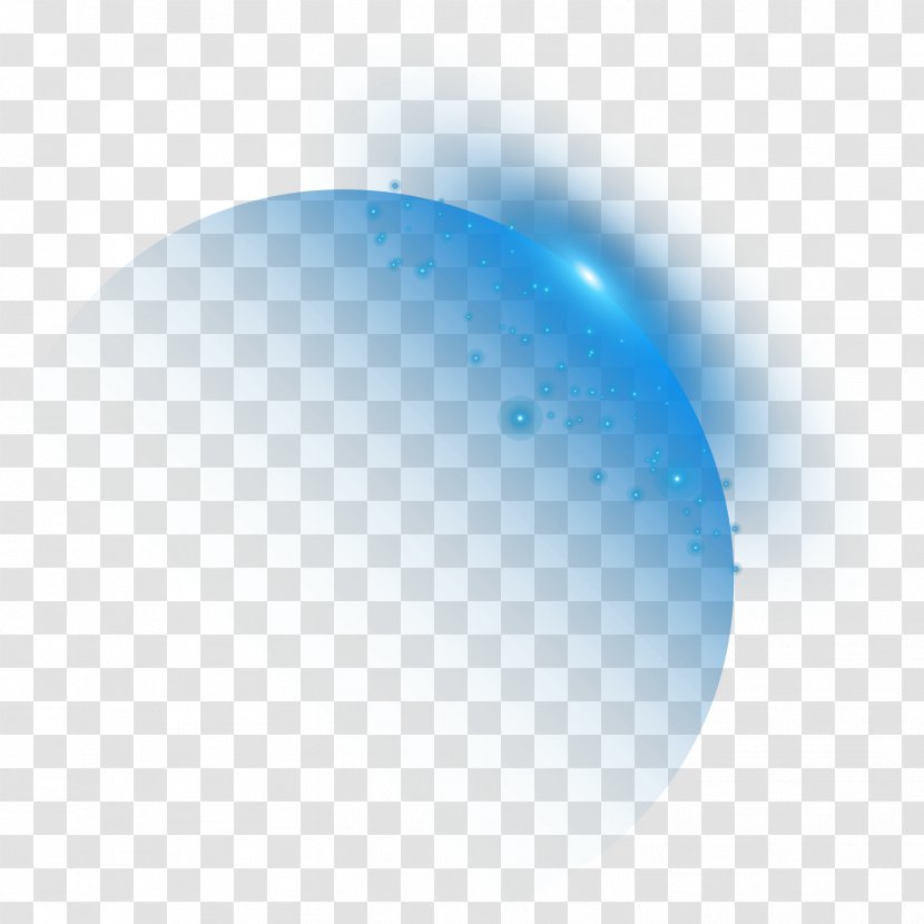 Blue Sky Wallpaper - Sphere - Cool Light Effect Transparent PNG