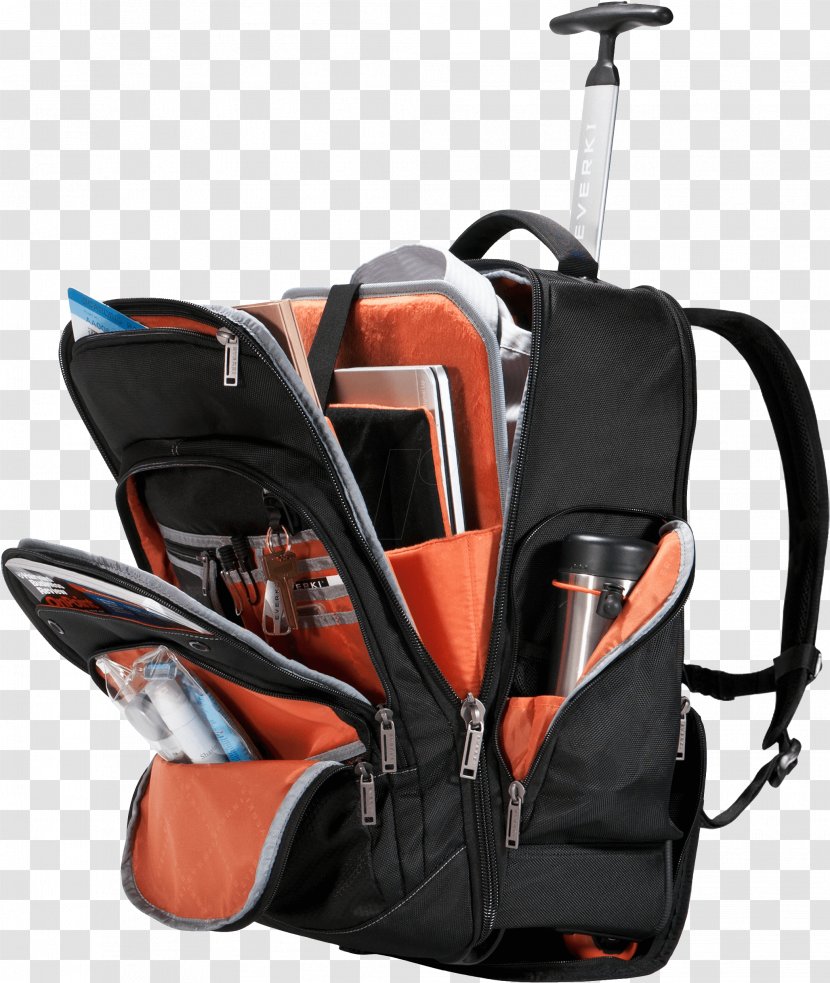 Backpack Laptop Baggage Trolley Computer - Orange - Note Sticks Transparent PNG