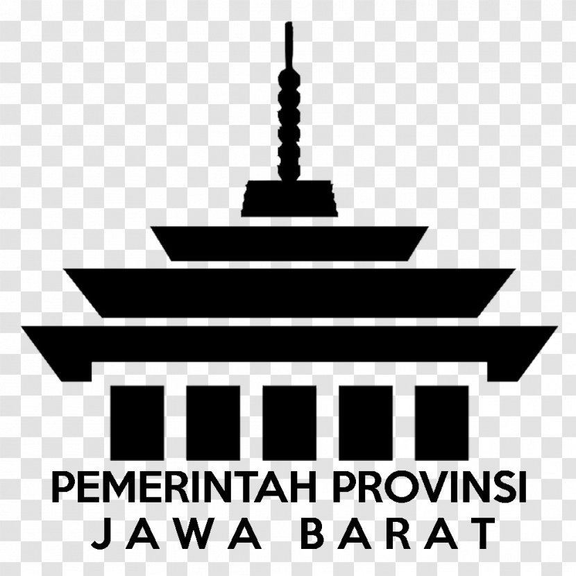 Logo West Java Ministry Of Forestry The Republic Indonesia Font Clip Art - Blackandwhite - Bandung Vector Transparent PNG