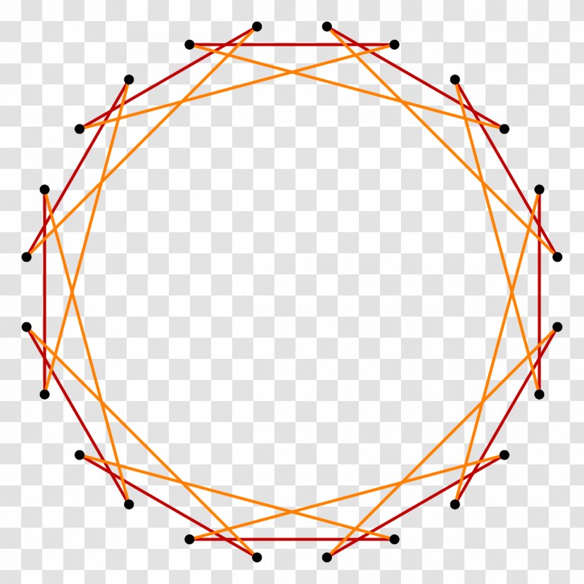 Regular Polygon Hexadecagon Pentadecagon Icosagon - Orange - Angle Transparent PNG