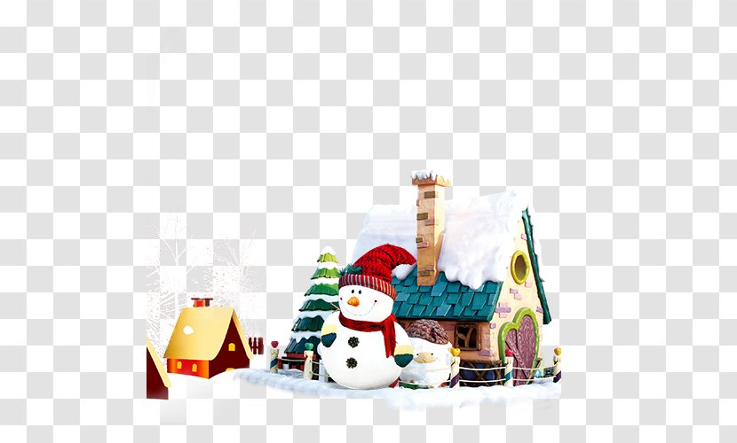 House Christmas Snow Wallpaper - Cake Decorating - Winter Snowman Transparent PNG