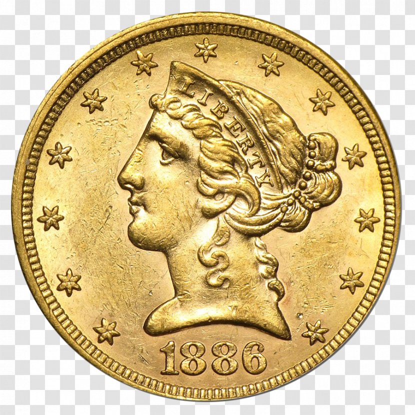 Perth Mint American Gold Eagle Coin - Half Transparent PNG