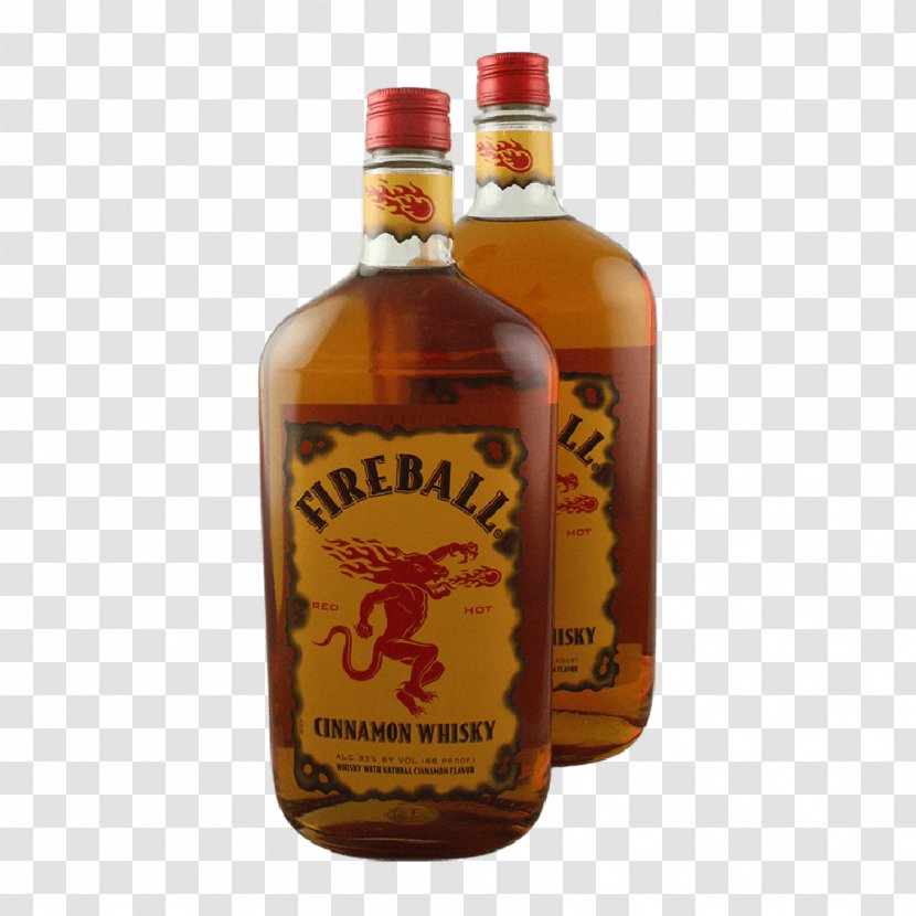 Fireball Cinnamon Whisky Liqueur Distilled Beverage Canadian Whiskey Transparent PNG