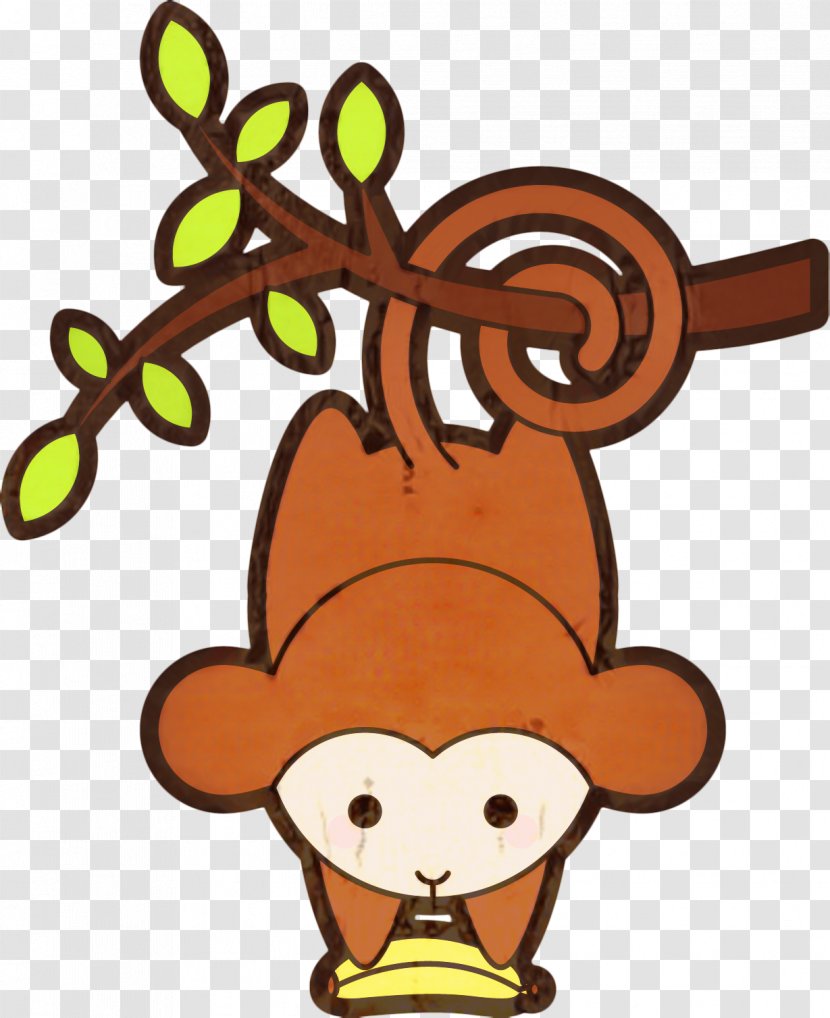 Monkey Cartoon - Animal - Pleased Smile Transparent PNG