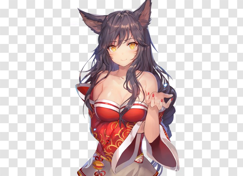 League Of Legends Ahri Fan Art Nine-tailed Fox - Frame Transparent PNG