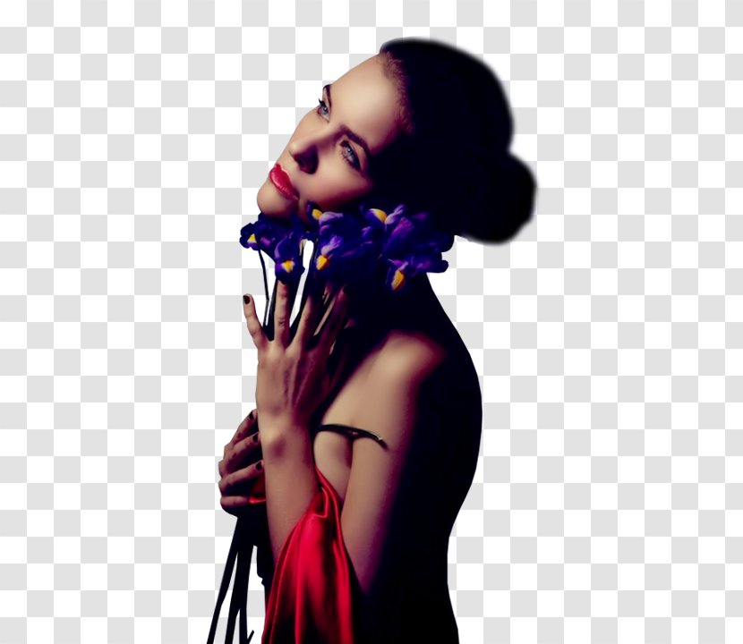Female Woman Painting Microphone - Audio Transparent PNG